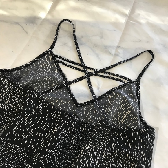 Fabletics Black & White Strappy "Joel" Romper - Picture 8 of 8